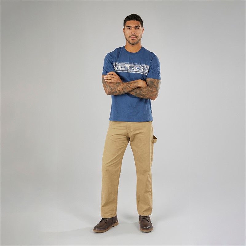 Ben Sherman Mens Street Stripe T-Shirt Indigo