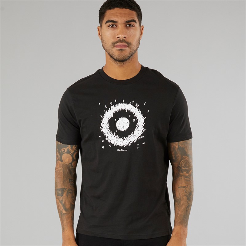 Ben Sherman Mens Festival Crowd T-Shirt Black