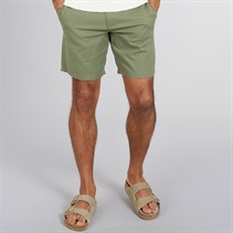 Ben Sherman Mens Linen Shorts Olive