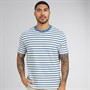 Ben Sherman Mens Honeycomb Stripe T-Shirt Airforce