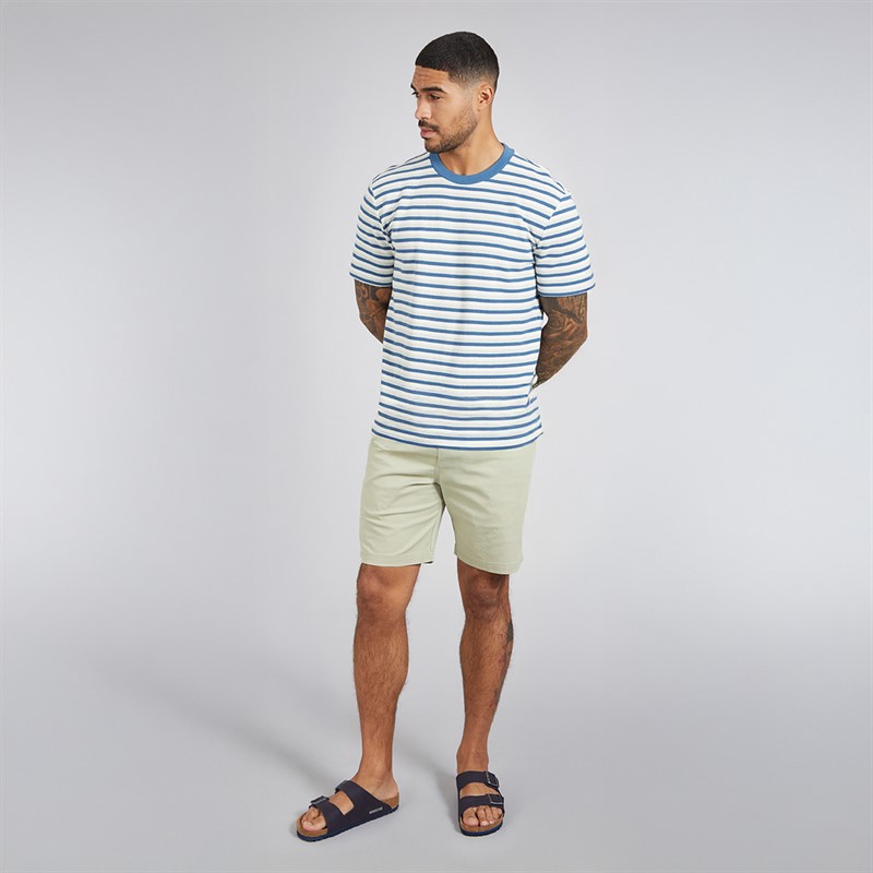 Ben Sherman Mens Honeycomb Stripe T-Shirt Airforce