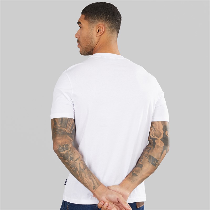 Ben Sherman Mens Ice Cream Splat Target Graphic T-Shirt White