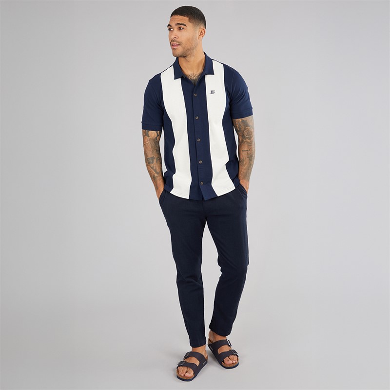 Ben Sherman Mens Mid Pique Polo Shirt Dark Navy