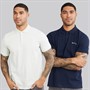Ben Sherman Herre to pak ensfarvede poloskjorter Light Green/Dark Navy