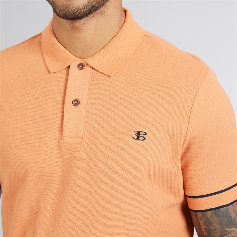 Ben Sherman Mens Polo Shirt Sunblush