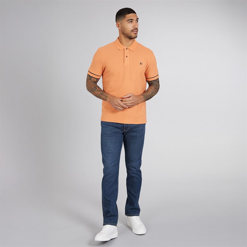 Ben Sherman Mens Polo Shirt Sunblush