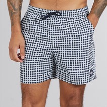 Ben Sherman Mens Spot Geo Swim Shorts Navy