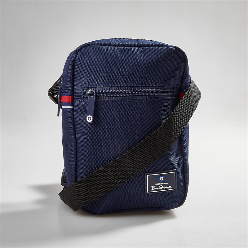 Ben Sherman Mens Bremner 2 Crossbody Bag Navy