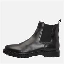 Ben Sherman Mens Dennis Leather Chelsea Boots Black Leather