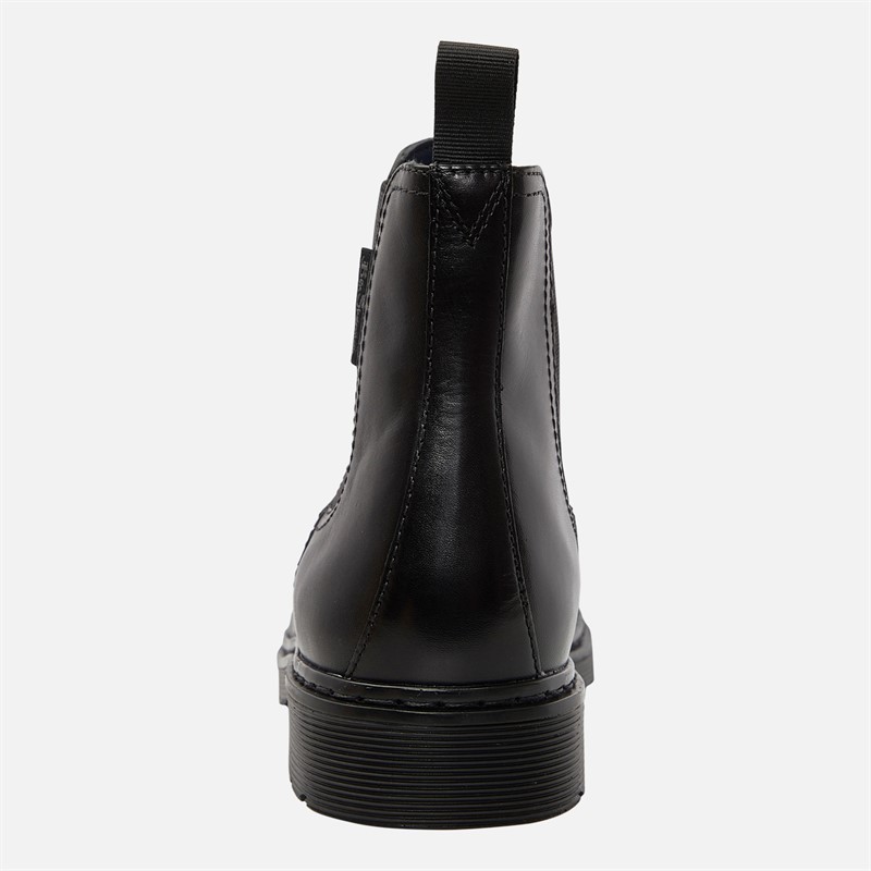 Ben Sherman Mens Dennis Leather Chelsea Boots Black Leather