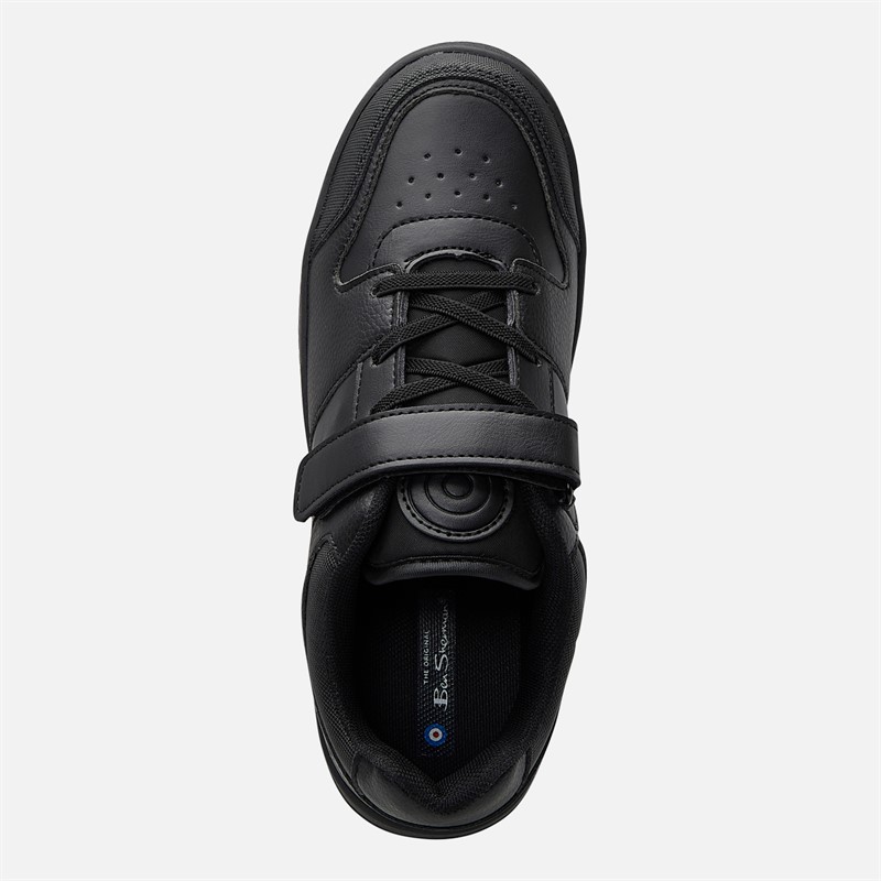 Ben Sherman Junior Boys Brooklyn Strap Trainers Black