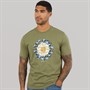 Ben Sherman Mens Geo Target T-Shirt Litchen Green