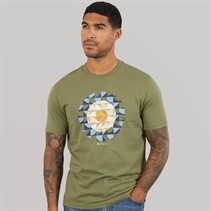 Ben Sherman Mens Geo Target T-Shirt Litchen Green