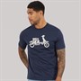 Ben Sherman Mens Brand Scooter T-Shirt Dark Navy