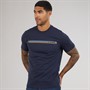 Ben Sherman Mens Core Stripe T-Shirt Dark Navy