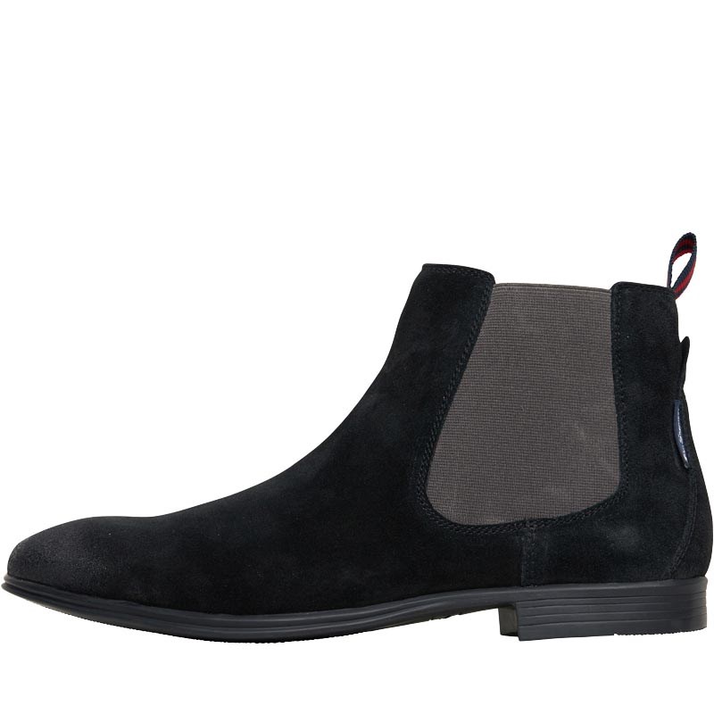 bottes suede noir homme