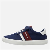 Ben Sherman Boys Dexter Velcro Canvas Trainers Navy