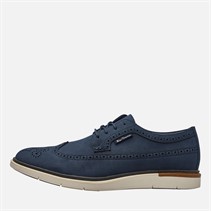 Ben Sherman Mens Rupert Long Wing Brogue Shoes Navy