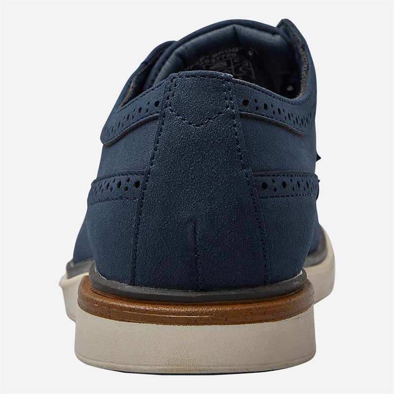 Ben Sherman Mens Rupert Long Wing Brogue Shoes Navy