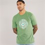Ben Sherman Mens Trippy Target T-Shirt Dark Grass Green