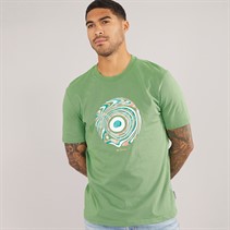 Ben Sherman Mens Trippy Target T-Shirt Dark Grass Green