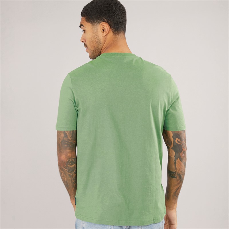 Ben Sherman Mens Trippy Target T-Shirt Dark Grass Green