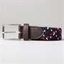 Ben Sherman Mens Fenton Weave Belt olate Multi/Choc