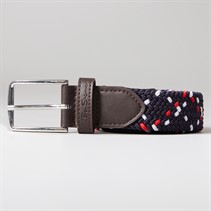 Ben Sherman Mens Fenton Weave Belt olate Multi/Choc