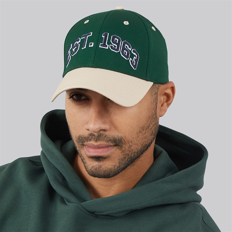 Ben Sherman Mens 1963 Baseball Cap Forest Green/Fog/Navy Forest Green, Fog & Navy