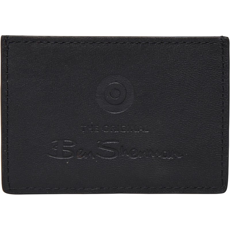 Buy Ben Sherman Mens Dack Leather Card Holder Black