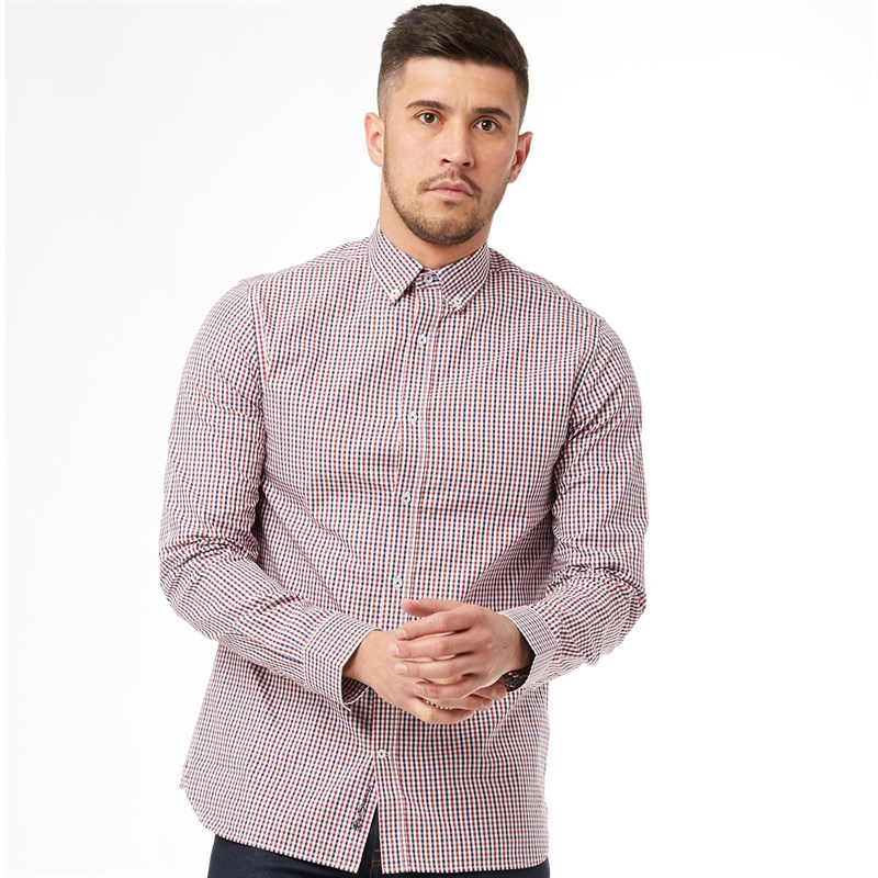 Buy Ben Sherman Mens Formal House Gingham Shirt Navy