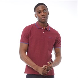 Ben Sherman Heren Tipped Pique Polo Wijnrood ben sherman kopen in de aanbieding Ben Sherman Heren Tipped Pique Polo Wijnrood ben sherman kopen in de aanbieding