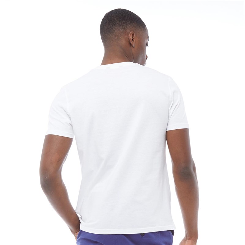 Buy Ben Sherman Mens Text Target TShirt White