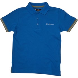 Ben Sherman Peuter Jongens Kraag Print Polo Helderblauw ben sherman kopen in de aanbieding Ben Sherman Peuter Jongens Kraag Print Polo Helderblauw ben sherman kopen in de aanbieding