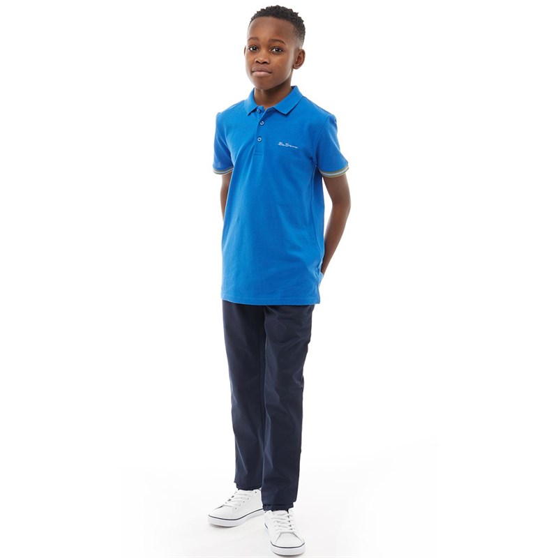 Ben Sherman Junior Polo Kobaltblauw