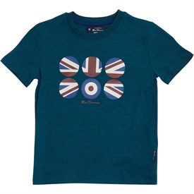 Ben Sherman Peuter Jongens Circular Flag Graphic T Shirt Donkergroen Blauw ben sherman kopen in de aanbieding Ben Sherman Peuter Jongens Circular Flag Graphic T Shirt Donkergroen Blauw ben sherman kopen in de aanbieding