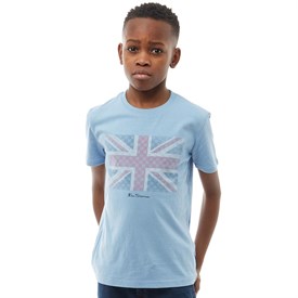 Ben Sherman Jongens Textured Flag T Shirt Lichtblauw ben sherman kopen in de aanbieding Ben Sherman Jongens Textured Flag T Shirt Lichtblauw ben sherman kopen in de aanbieding