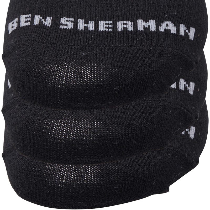 Ben Sherman Męskie Makalu Trzy Opakowanie Trzy Opakowanie Skarpety Sportowe Czarny