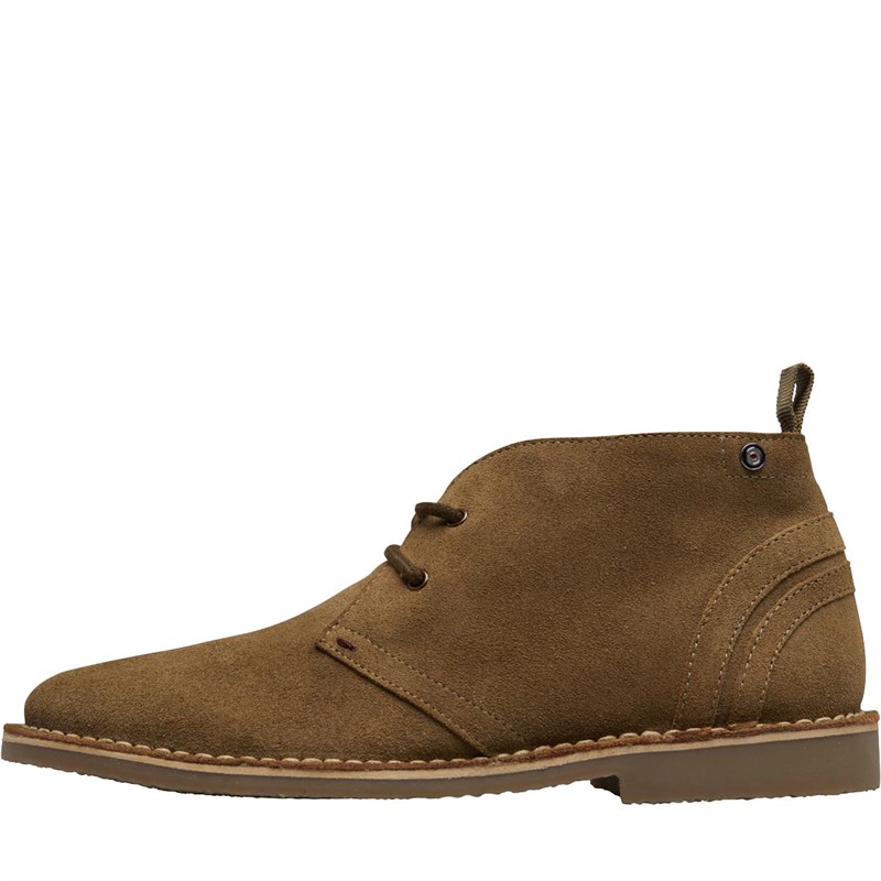 Buy Ben Sherman Junior Boys Logan Mod Suede Desert Boots Sand