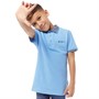 Ben Sherman Boys Checkerboard Collar Short Sleeve Polo Little Boy Blue