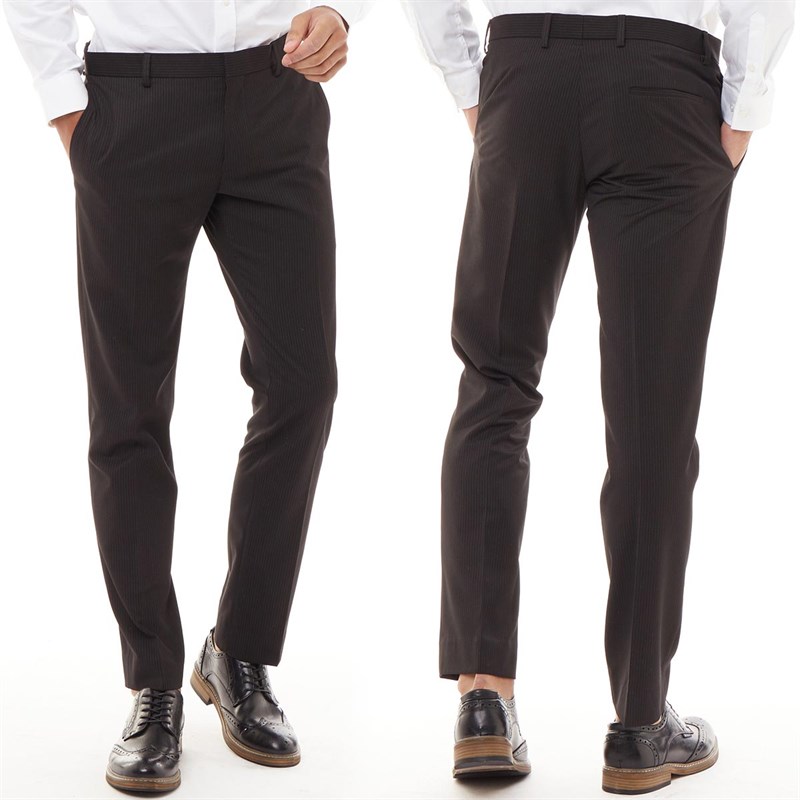 Ben Sherman Herrer Slim Todelt Sæt Jakkesæt Hvid