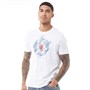 Ben Sherman Męskie Target Chevron T-Shirt Biały
