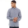 Ben Sherman Heren Slim Gingham Formeel Overhemd met Lange Mouwen Marineblauw Geruit