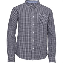 Dark Green Check Ben Sherman Boys Gingham Check Shirt Pine Grove 7Y-15Y
