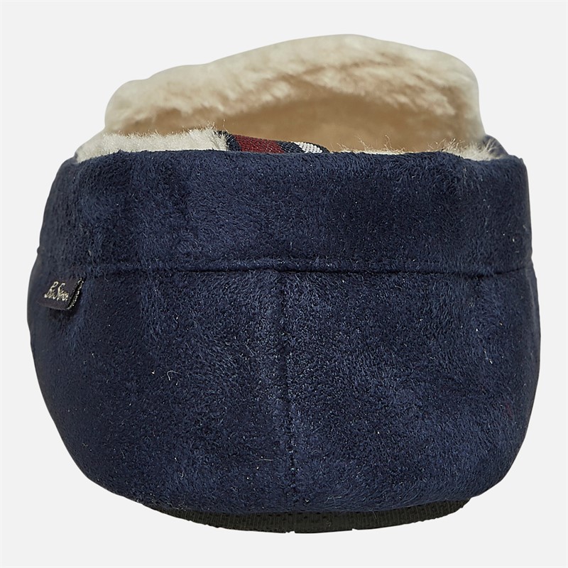 Ben Sherman Mens Casa Cartegena Moccasin Slippers Navy