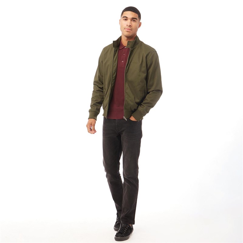 Veste Bomber Harrington Pour Homme - Style Décontracté - Poids Moyen, Coupe-vent Et Doublée