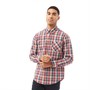 Ben Sherman Herren Hemd mit langem Arm Rot kariert