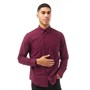 Ben Sherman Chemise à Manches Longues Oxford Homme Bordeaux