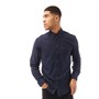 Ben Sherman Mens Long Sleeve Soft Flannel Shirt Midnight