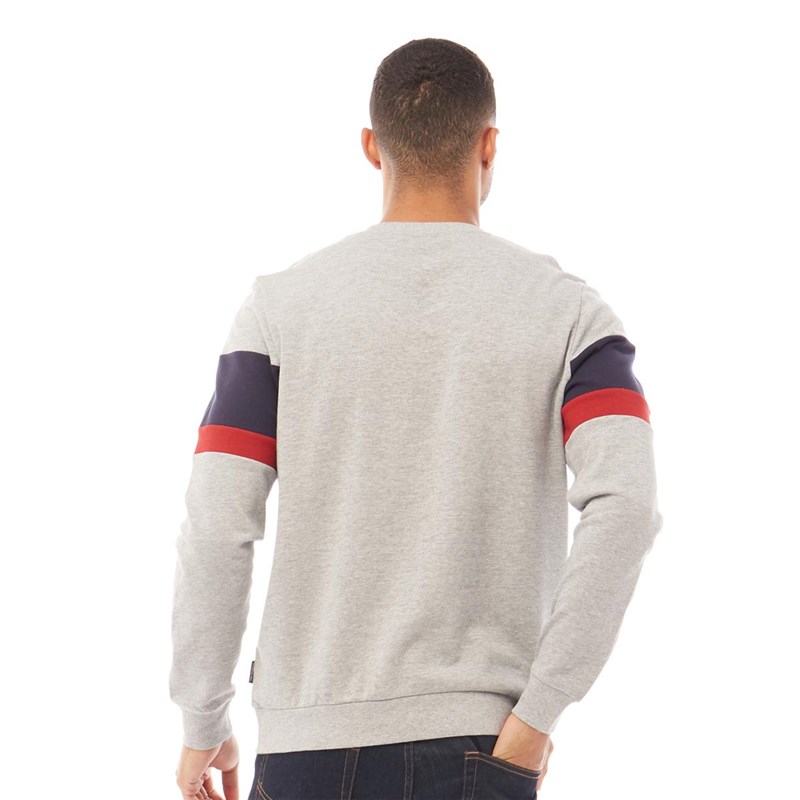 Ben Sherman Heren Sweater Gemeleerd Grijs